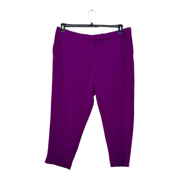 Jessica London magenta purple cropped pants size 16 - Picture 5 of 11